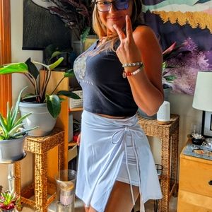 white athletic skirt